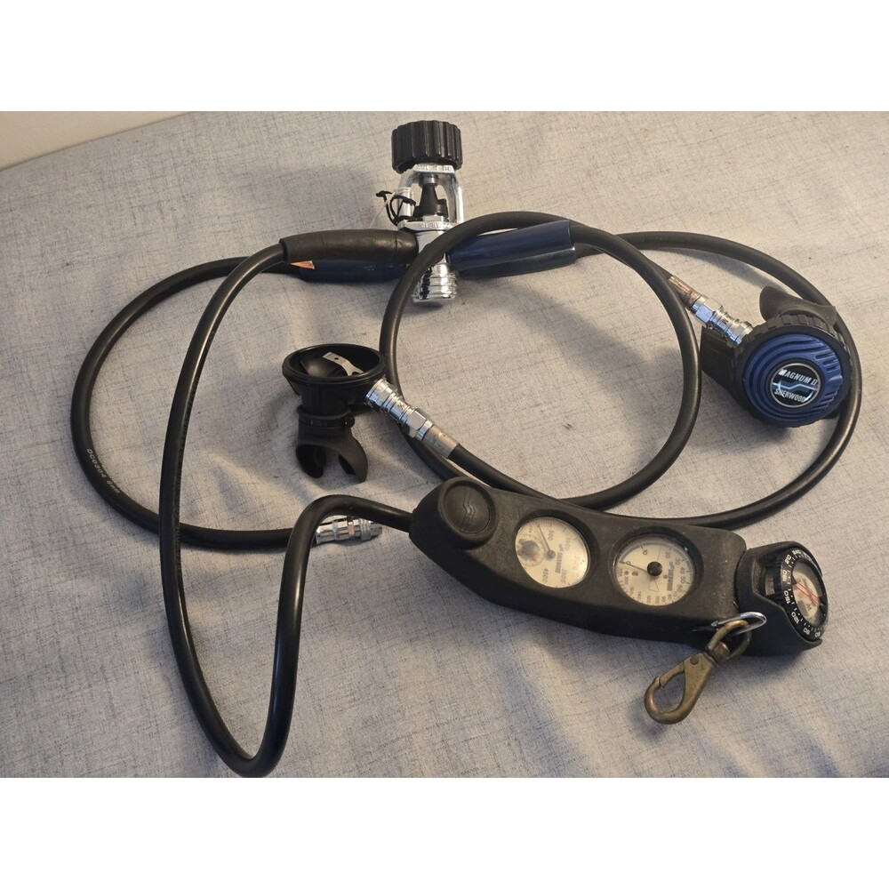 Sherwood Magnum II Scuba Regulator Set - 1st & 2nd Stage with Triple Gauge...